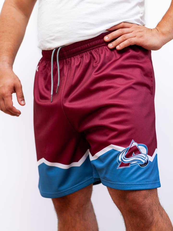Pantalón corto de hockey Colorado Avalanche para venta al por mayor de Bench Clearers