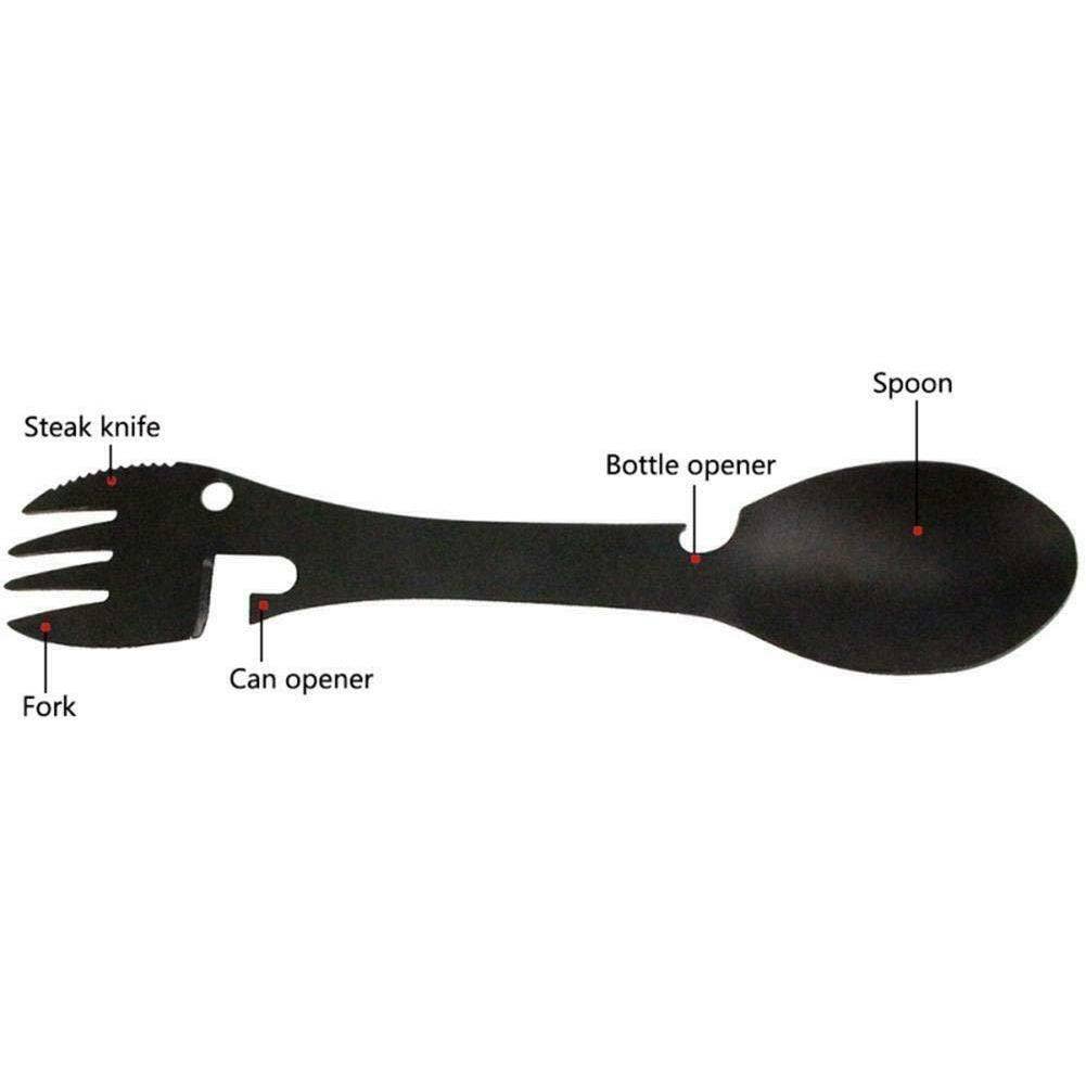 Black Spork Reusable Cutlery and Camping Cutlery Sets sporks for wholesale on Faire6