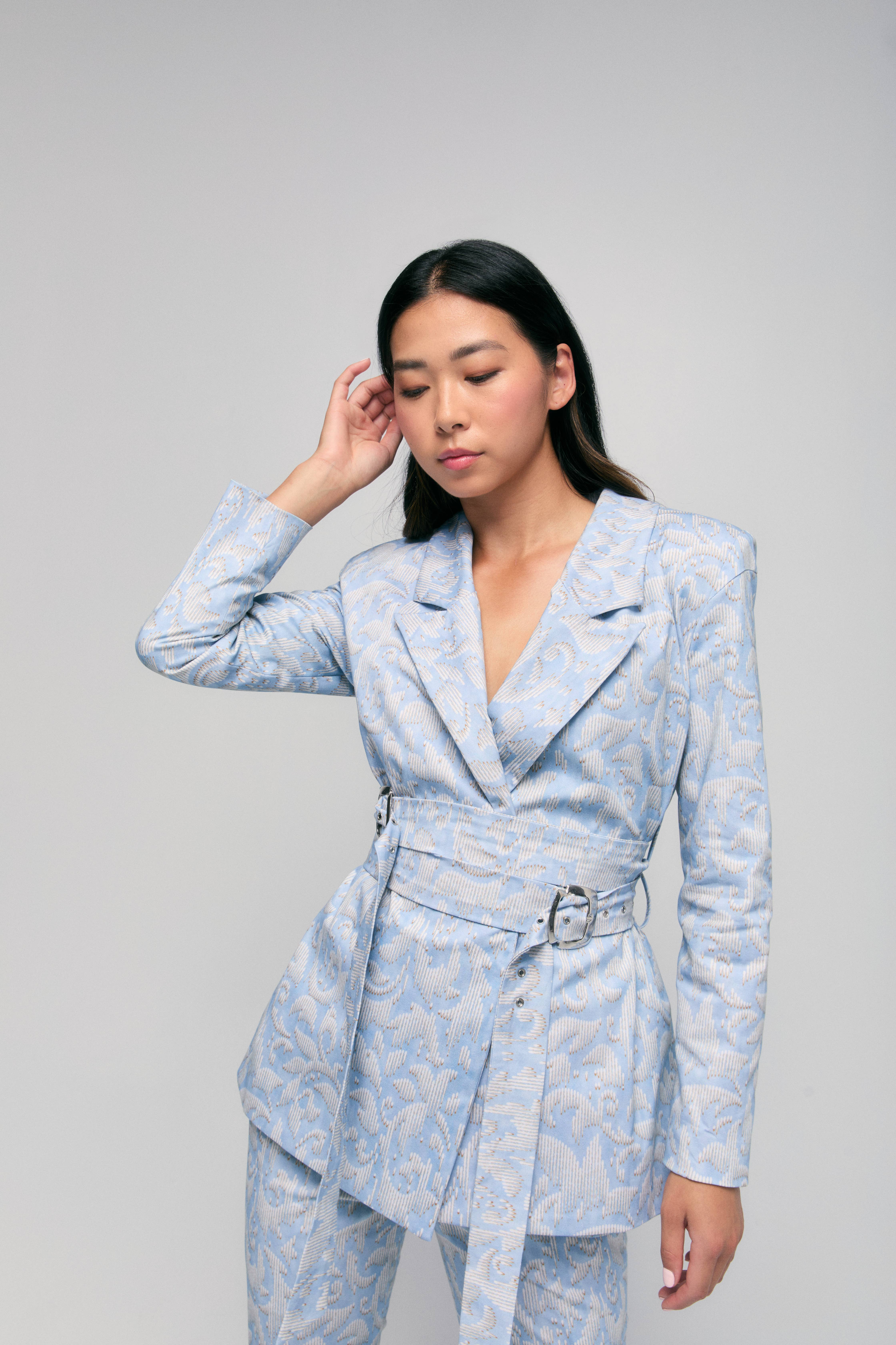 Hilary MacMillan - Wholesale Blazer - Women's - Twill Double Breasted Boyfriend Blazer2