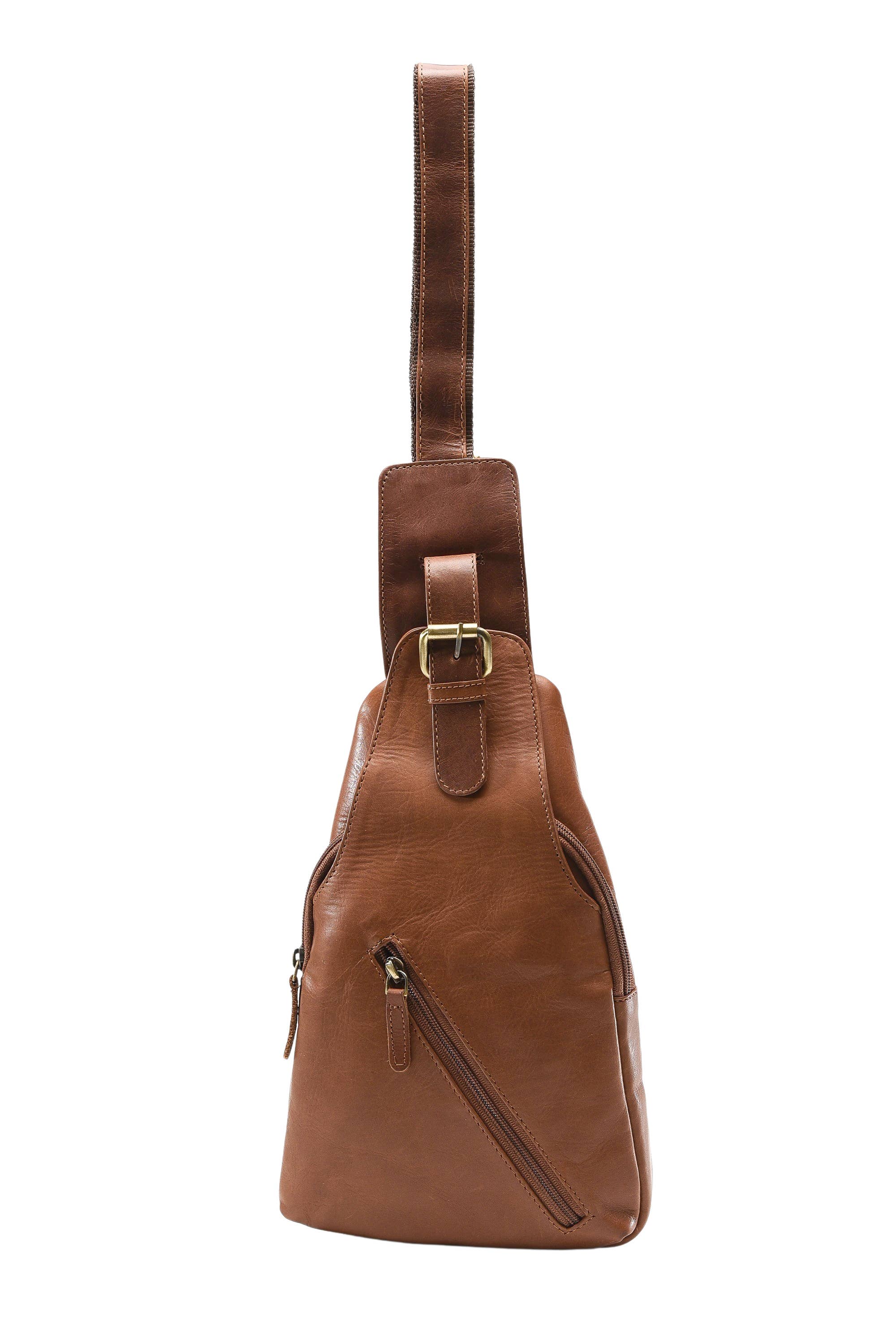 Leather Impressions Inc - Wholesale Crossbody Bag - Unisex - Leather sling bag, Minimalist crossbody chest bag AB17677