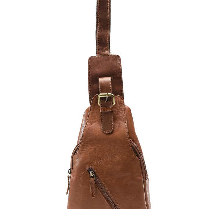 Leather Impressions Inc - Wholesale Crossbody Bag - Unisex - Leather sling bag, Minimalist crossbody chest bag AB17677