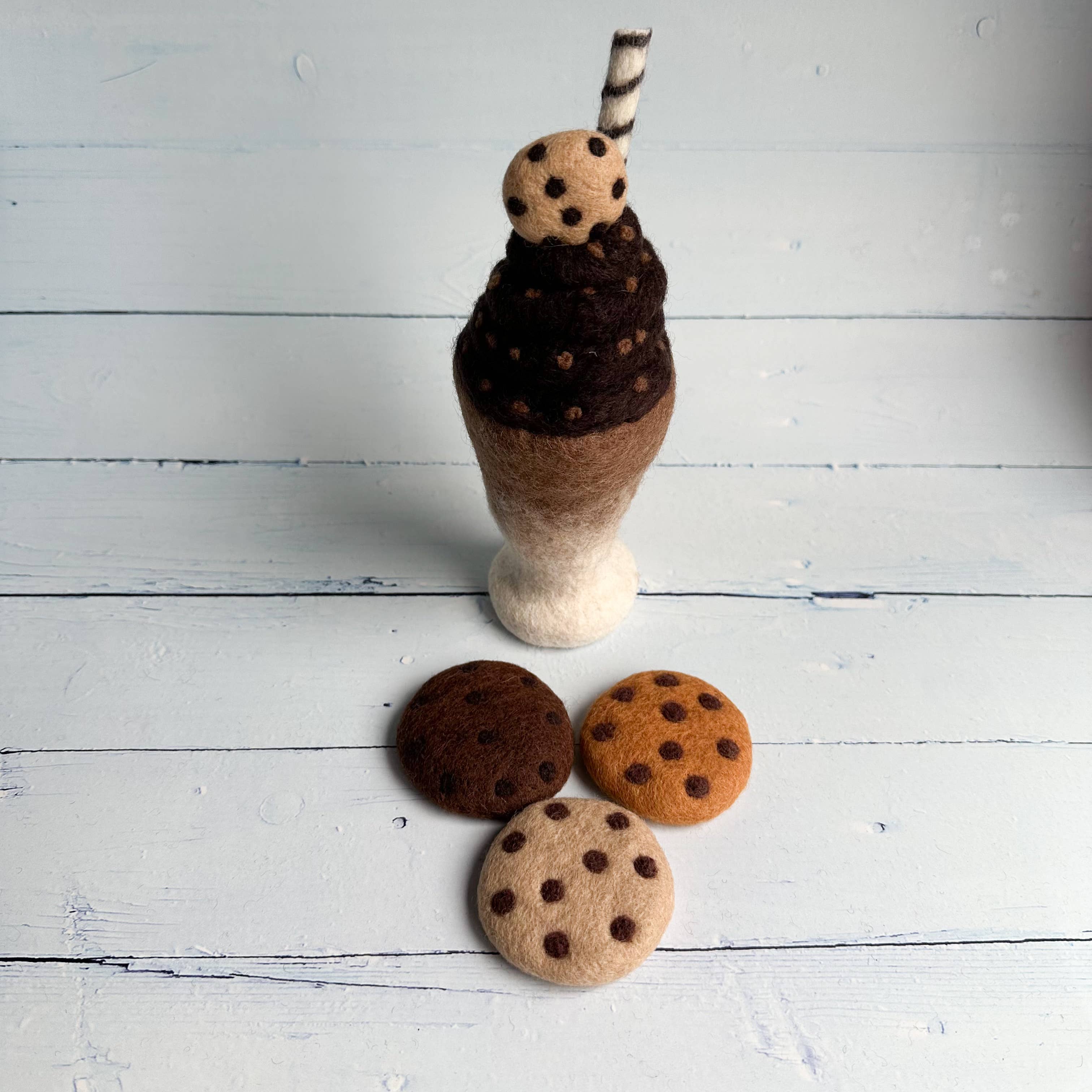 Sewing Seeds Play – Großhandel Spielzeugset – Kinder – Filz-Schokoladenkekse - Set aus 3 Stück2