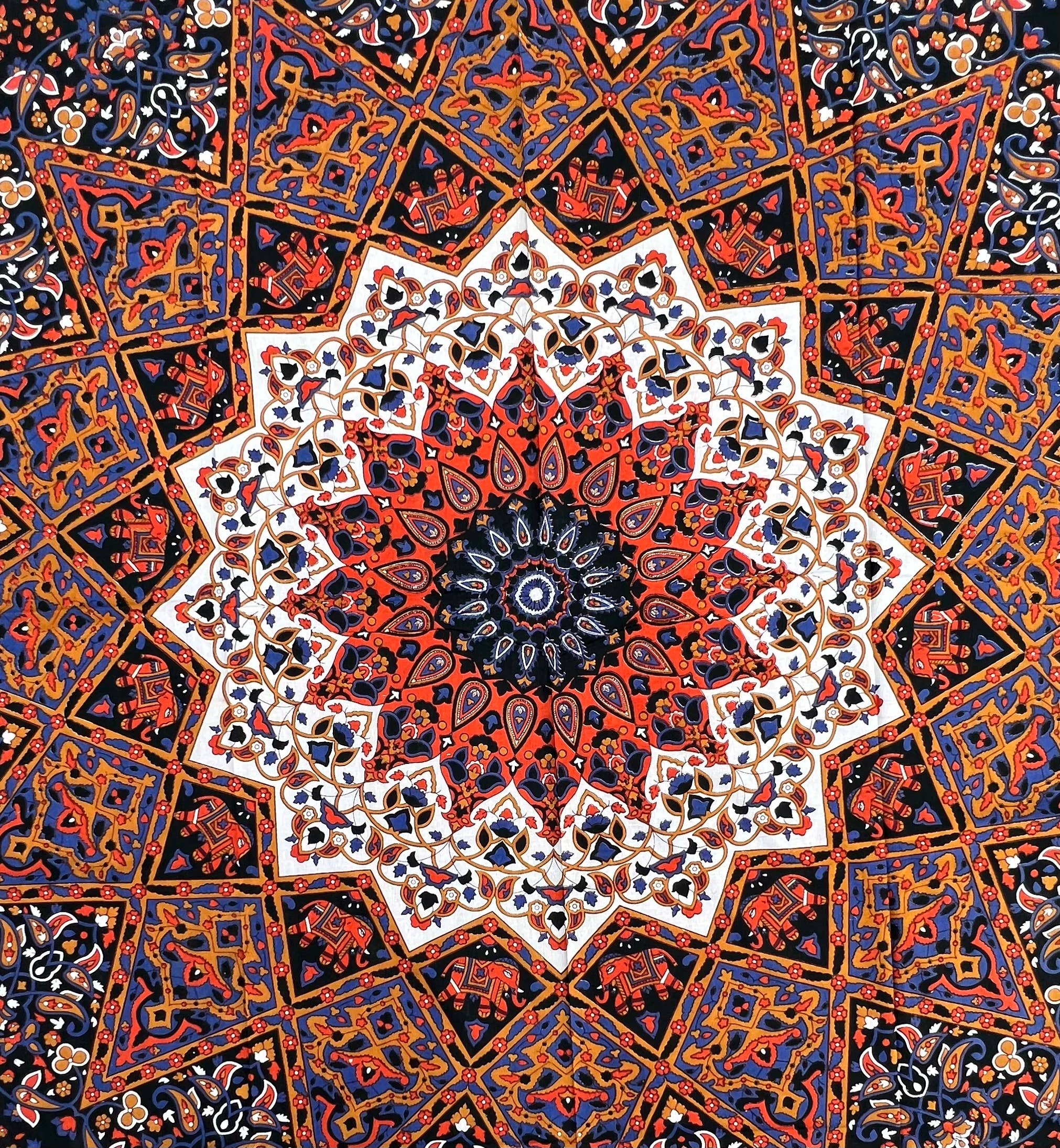 Lungta Imports - Wholesale Tapestry/Textile - Star Elephant Tapestry Wall Hanging Decor 80”X50” 1