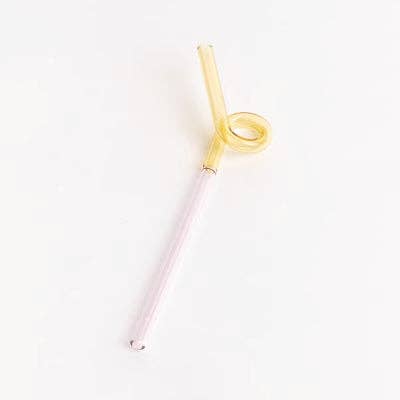 Filtrum Home - Wholesale Drinking Straw - Curvy Glass Straw Set