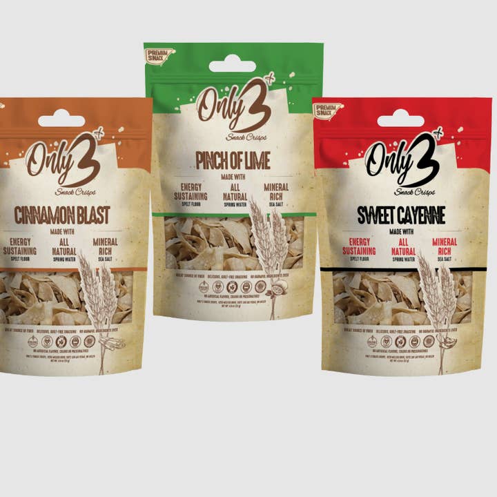 Lucky 7-Pack: Intense Flavor Bundle |3 Cinnamon Blast and “3 Pinch of Lime, 1 Sweet Cayenne for wholesale by Only 3 Snacks