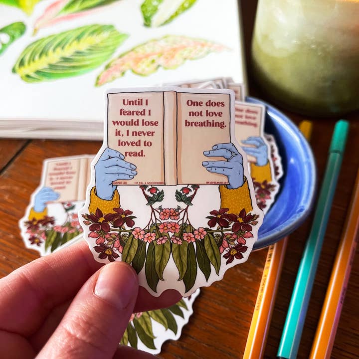 Fabulously Feminist - Wholesale Sticker - Love To Read, To Kill A Mockingbird: Feminist Sticker4