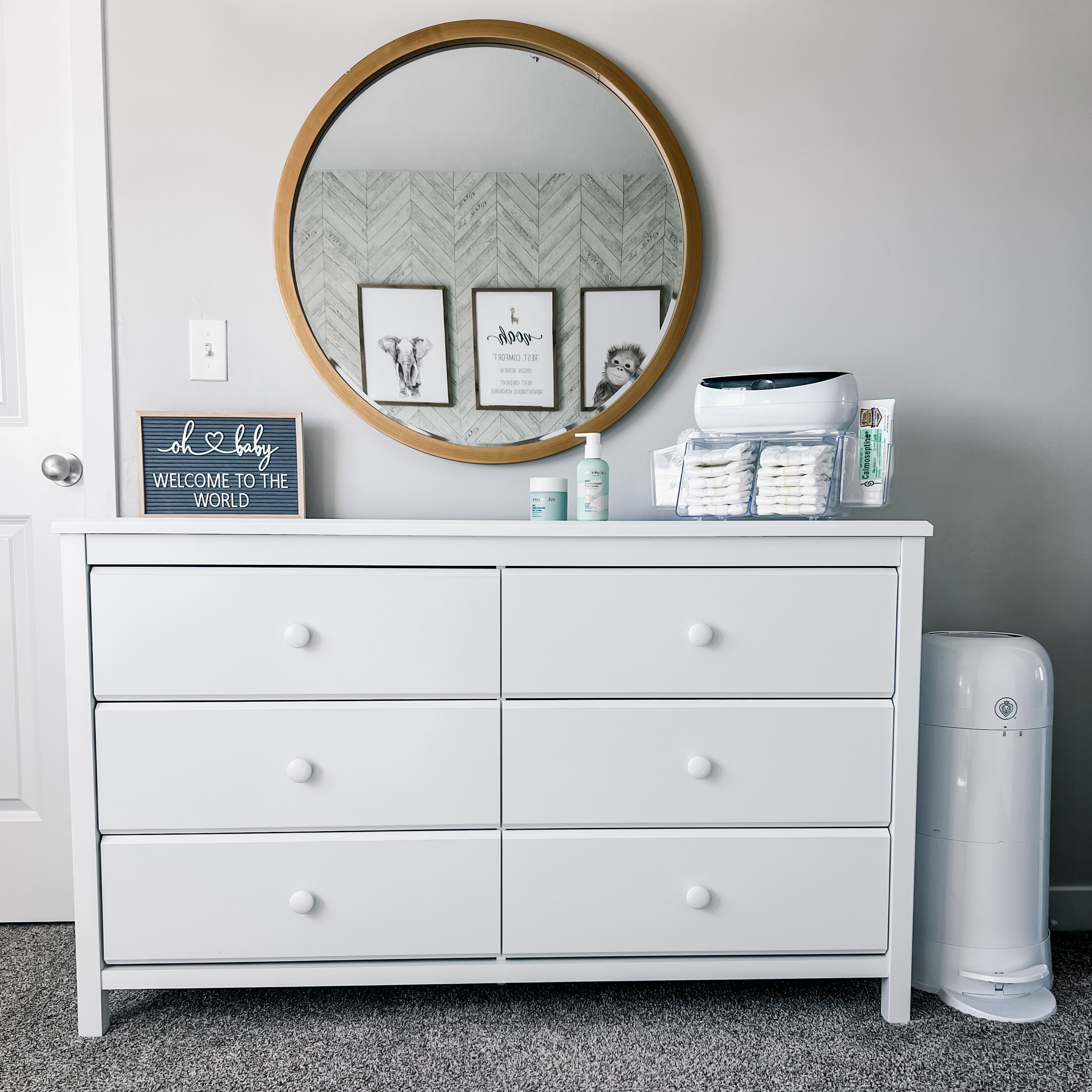 Prince Lionheart - Venta al por mayor Organizador de pañales- Bebés - Dresser Top Diaper Depot™11