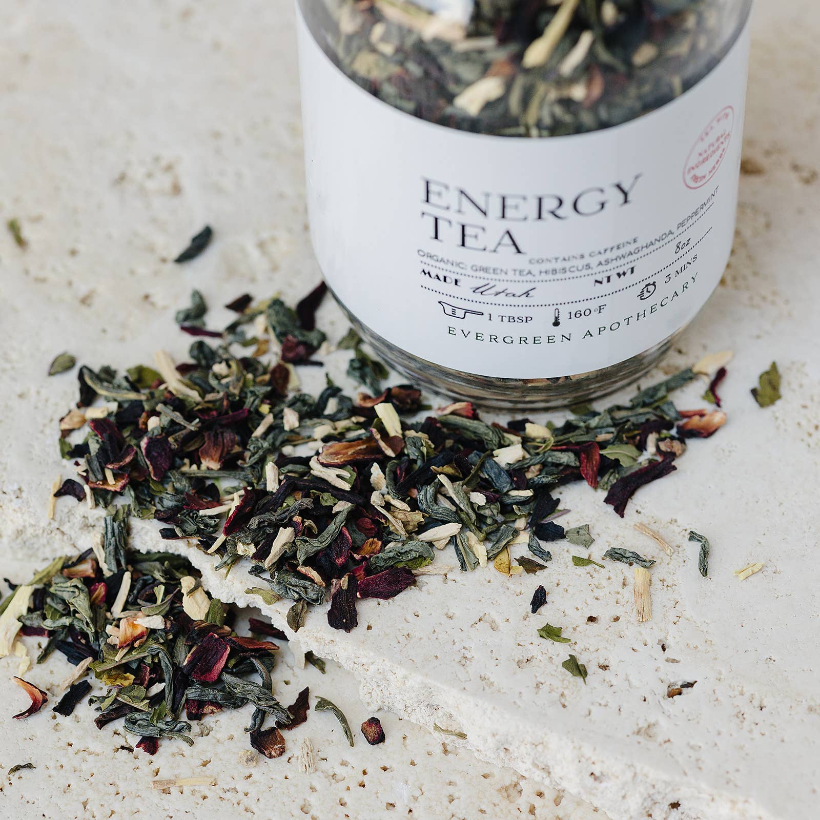 Evergreen Apothecary - Wholesale Losse thee - Energie Thee - Bevat Cafeïne, 8oz6