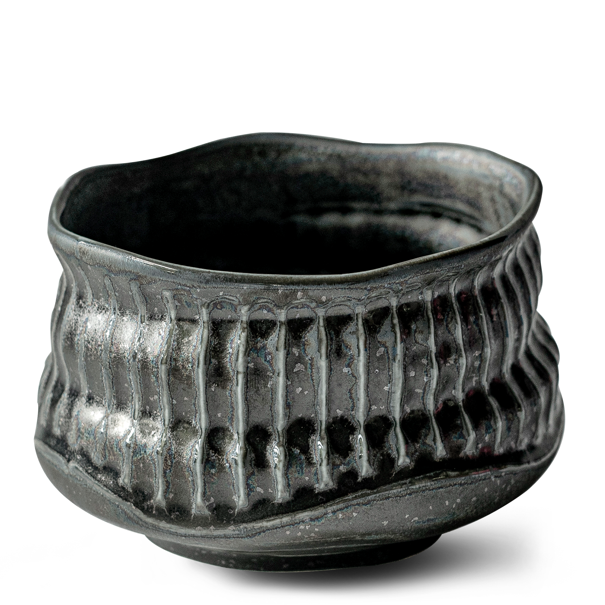 Aprikalife - Wholesale Tea Set - Black Ceramic Meisen Matcha Bowl, Bamboo Matcha Whisk and Whisk Holder Set4