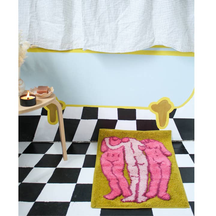Hannah Via Art - Wholesale Bath Mat - The Three Muses Bathmat