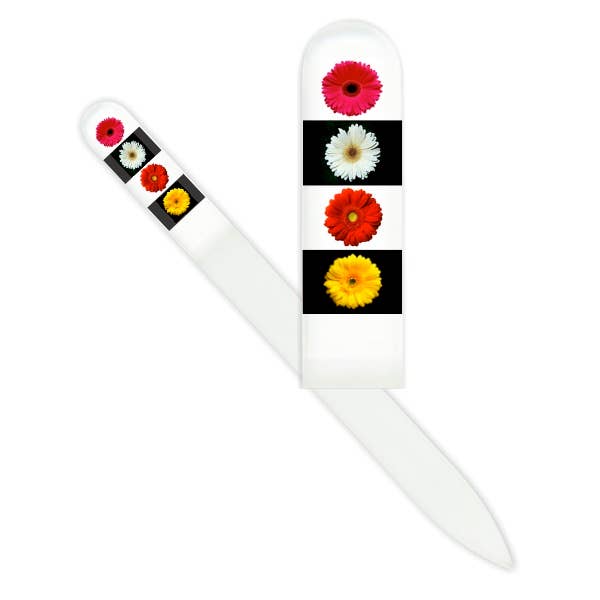 Smart Charms - Wholesale Nail File - Flowers Glass Nail File 1