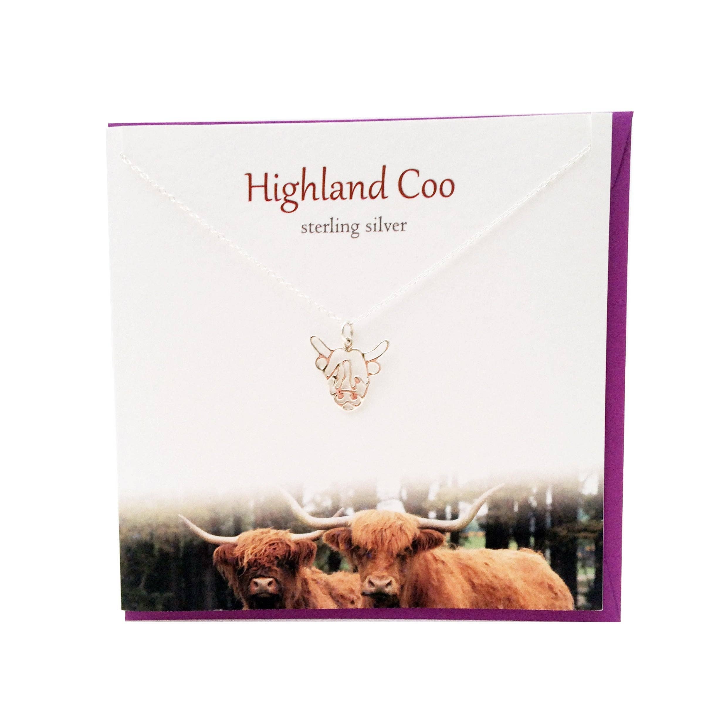 Glenna Studios – wholesale Pendant/charm necklace – Highland Coo pendant0