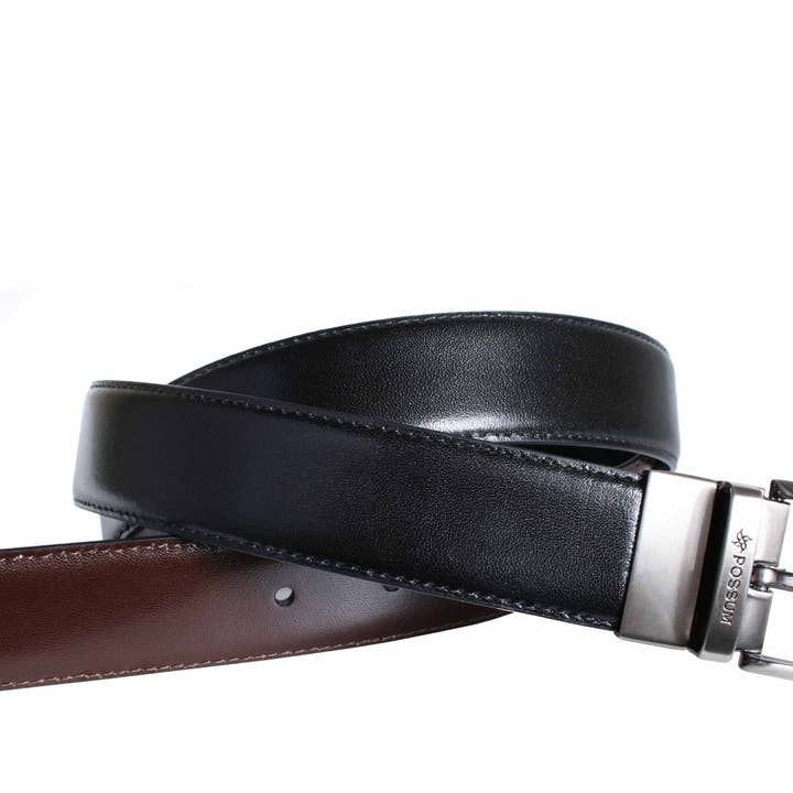Possum – wholesale Belt – Men's – Box Lidia Reversible Belt with Swivel Buckle