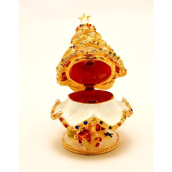 Ciel Collectables - Vendita all'ingrosso Decorazione natalizia - Albero di Natale con perle finte, cristalli Swarovski e smalto5