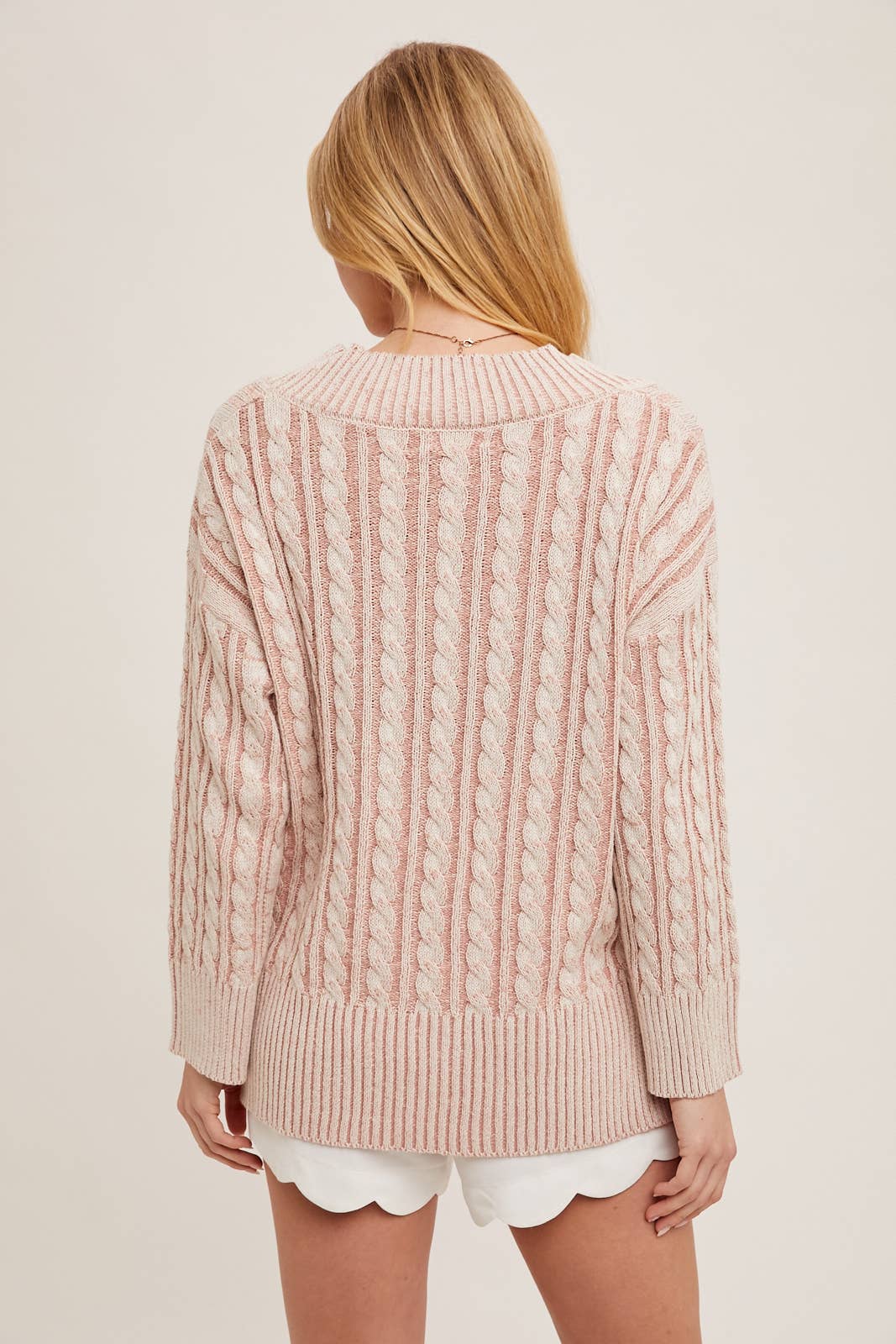 Bluivy - Wholesale Knit Sweater - Women's - V-NECK PASTEL KNIT SWEATER3