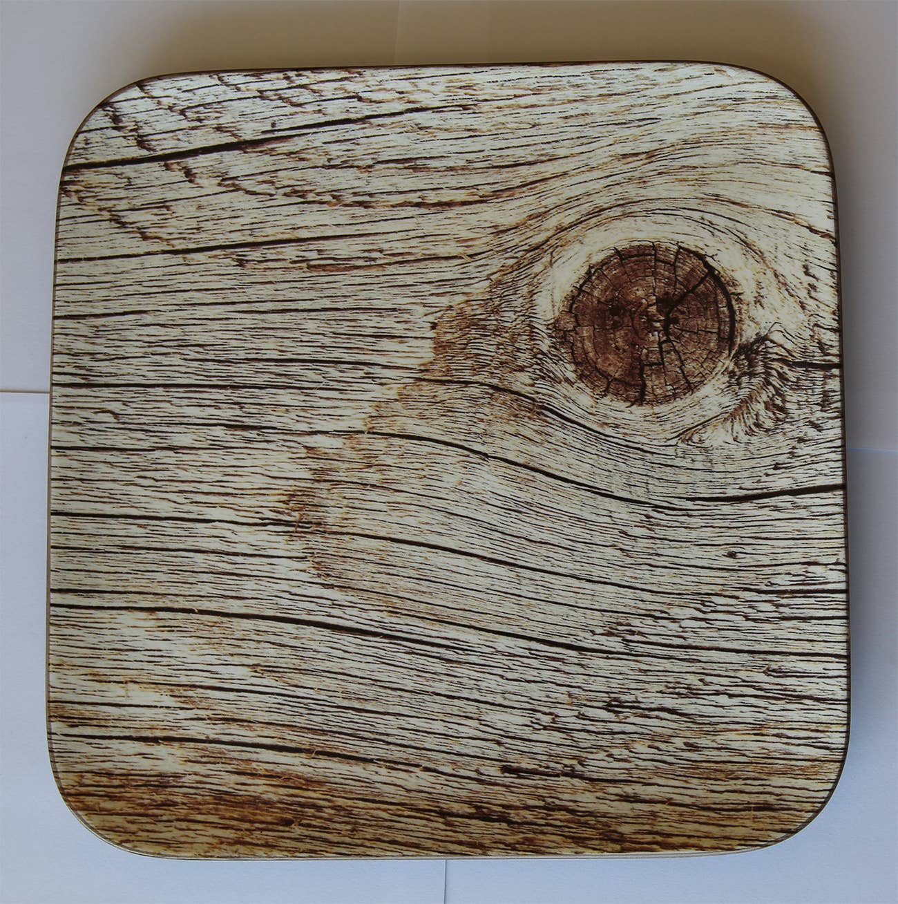 RAK Porcelain USA - Wholesale Dinner Plate - Wood Style Square Plate - Acacia (4.35"L)0