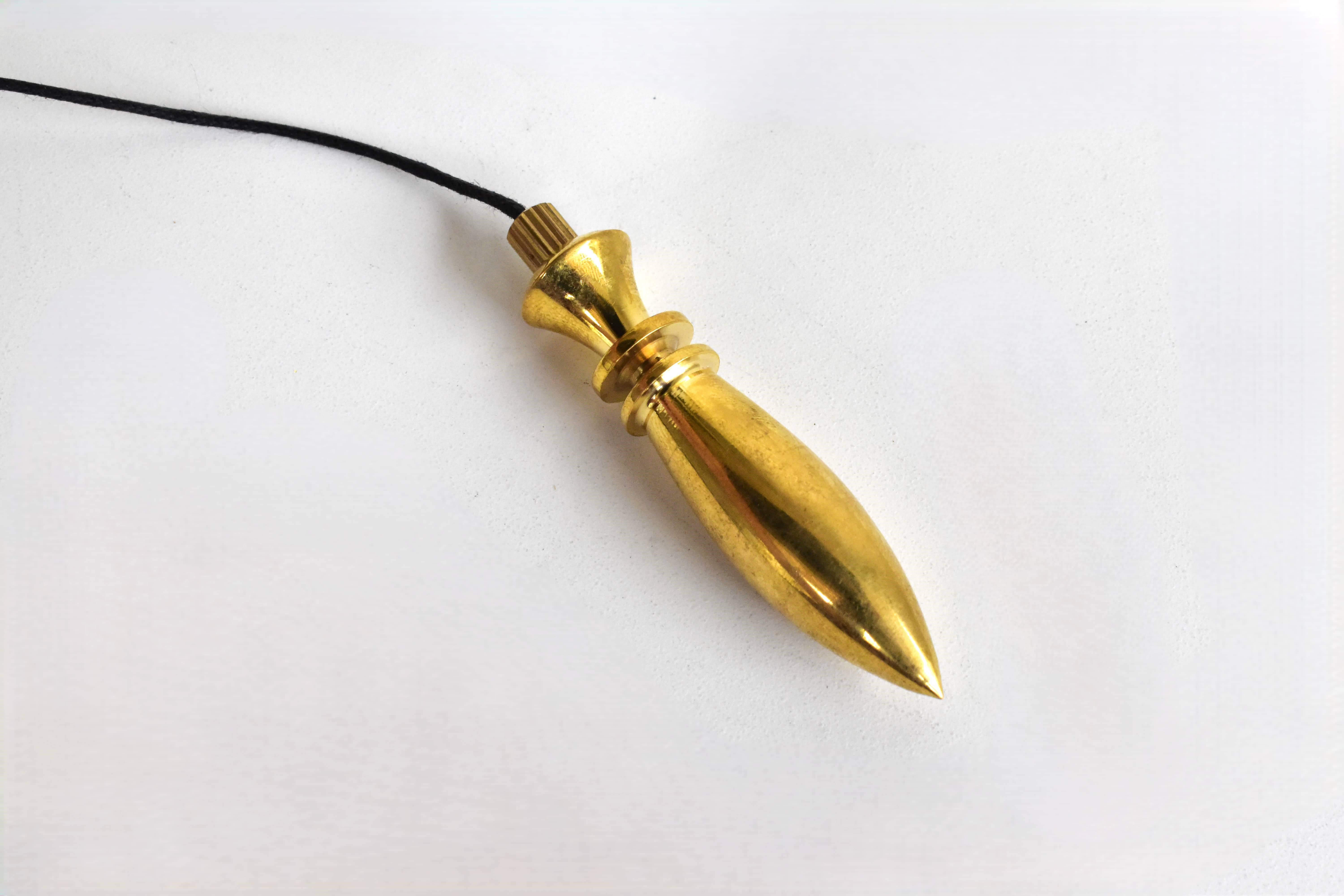 Soothing Crystals - Wholesale Meditation Supplies - Bullet Brass Pendulum Silver Metal Egyptian Pendulums7
