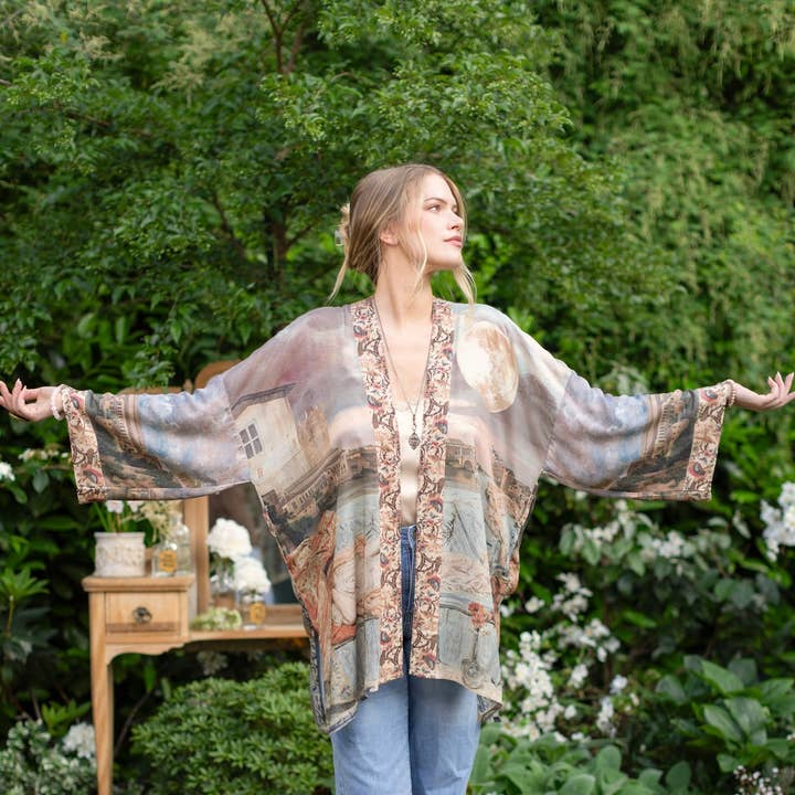 Imaginarium Matinée Duster Kimono w/ Moon mid-length and other Purchase Wholesale imaginarium. Free Returns & Net 60 Terms on Faire trending on Faire.