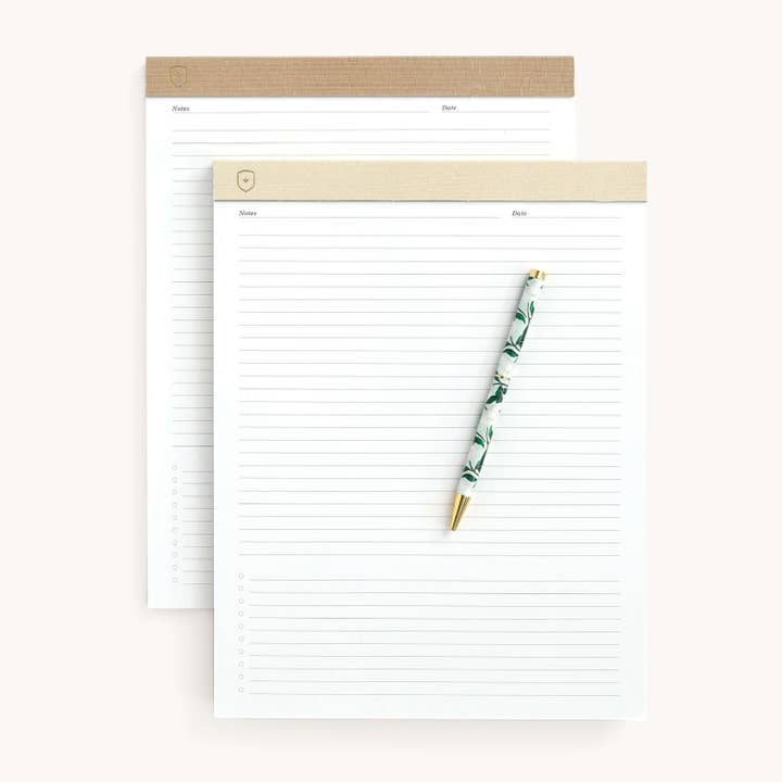 Simplified by Emily Ley - Wholesale Notepad - Legal Pad Set - Ivory & Fawn Dapperdesk2