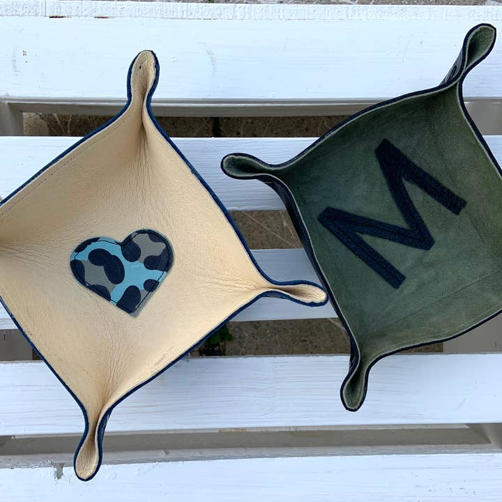 Bobby Leather Tray for wholesale by Gg bebe