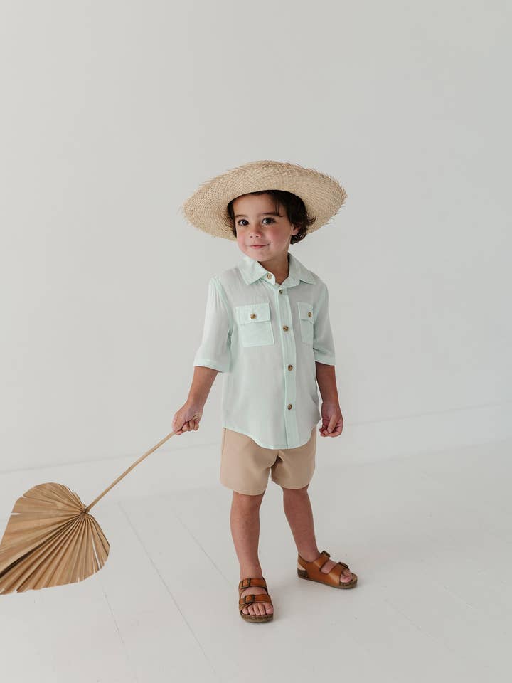 Babysprouts Boy's Utility Shirt for wholesale by babysprouts clothing company
