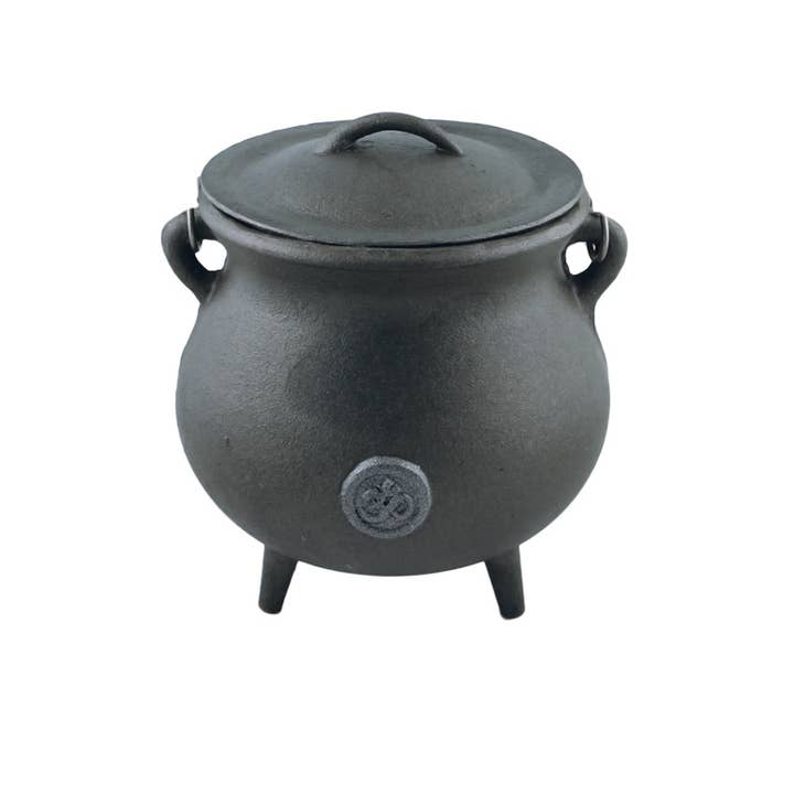 Designs by Deekay Inc. – wholesale Incense holder – OM Cast Iron Cauldron (7 in.)