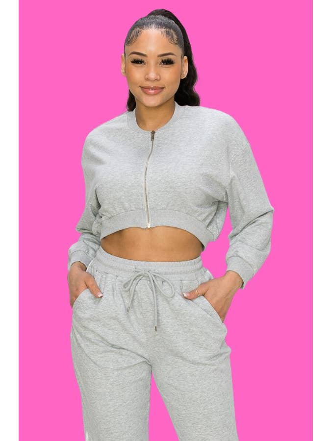 Shop Michella - Wholesale Lounge Set - Women's - FRENCH TERRY JOGGER SWEAT PANTS SET6