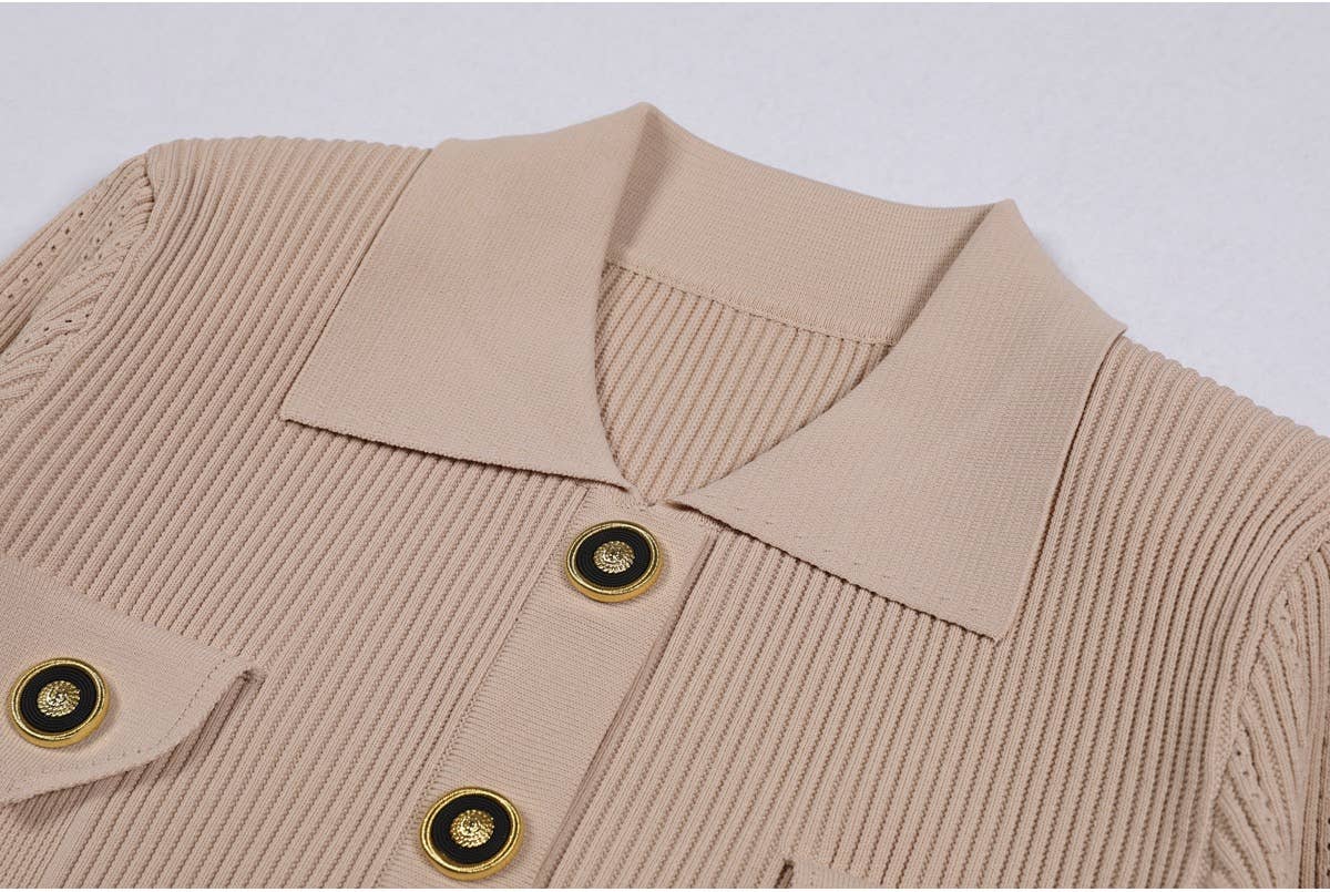 Productseeker - Wholesale Top & Skirt Set - Women's - SET218Y Spring Autumn Knit Cardigan Sweater with Skirt Set1