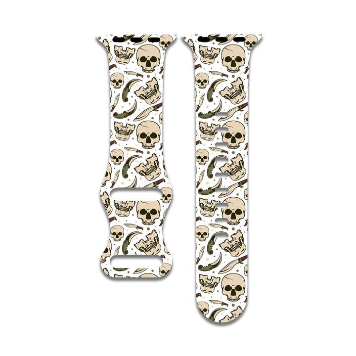 Pulseira Celestial Skulls para Apple Watch Series 1-9, SE, Ultra por atacado de The Printed Llama