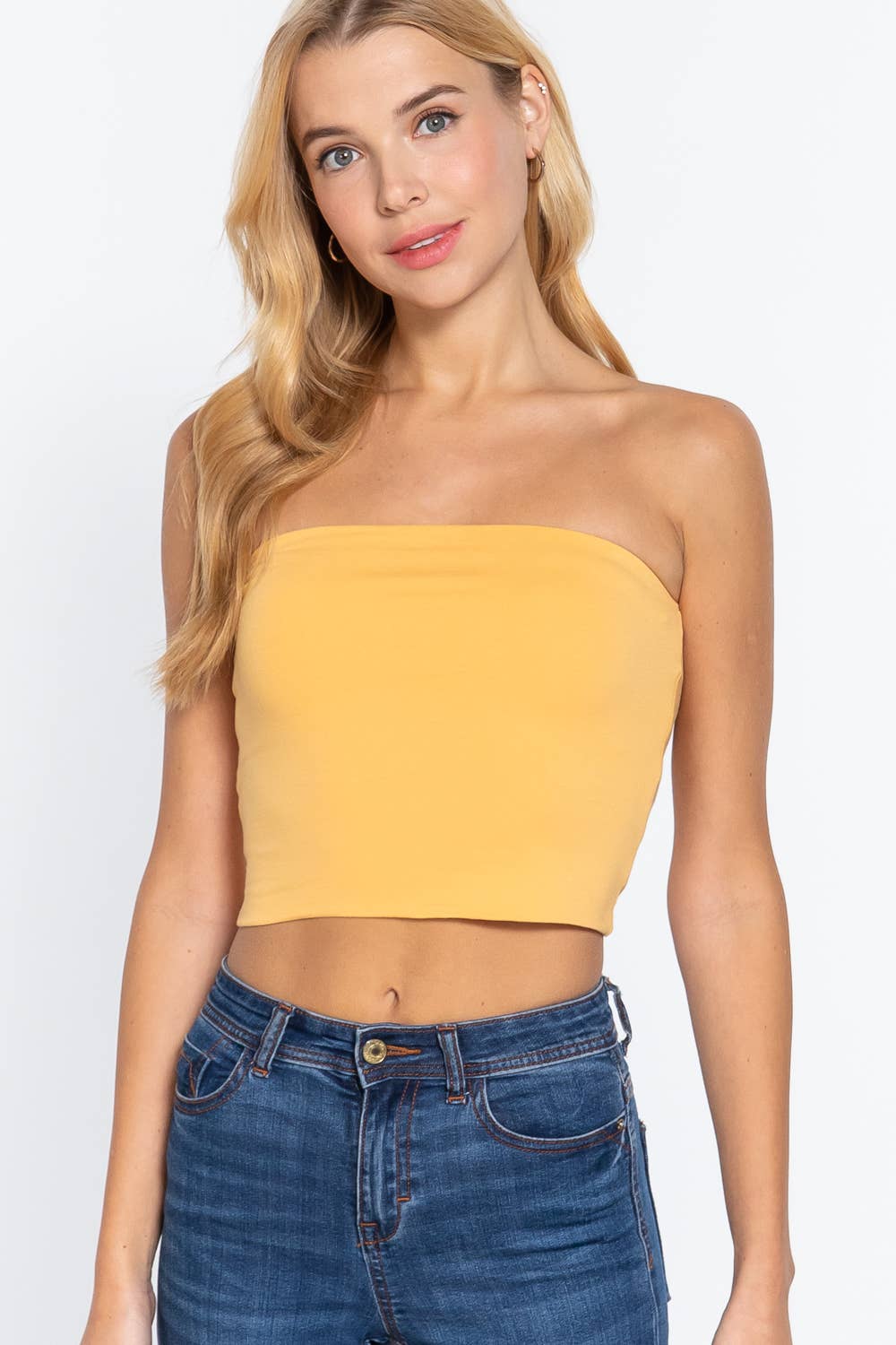 42POPS - Vendita all'ingrosso Top in maglia - Donna - Top corto aderente in cotone e spandex10