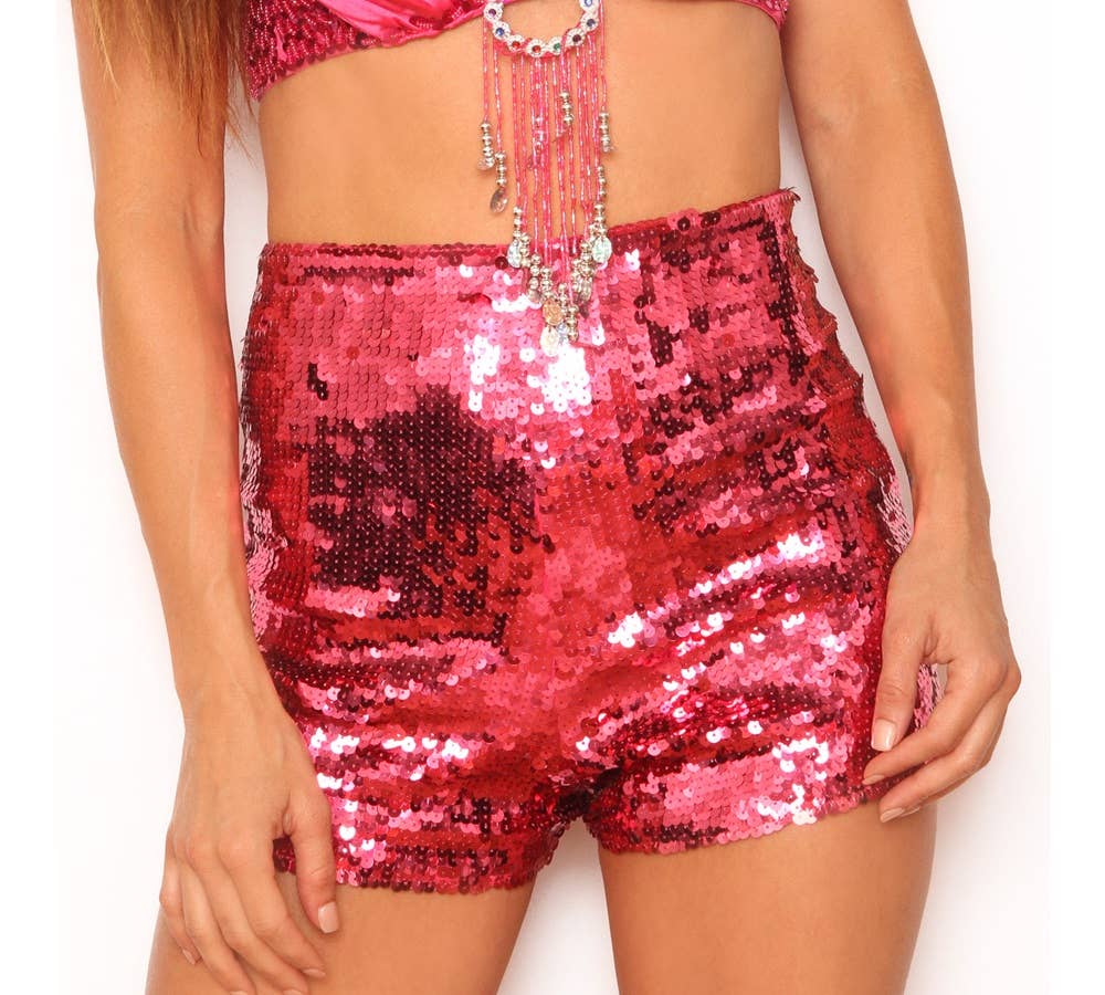 Western Fashion - Wholesale Shorts - Women's - 2270 - Sequins Shorts with Zipper0