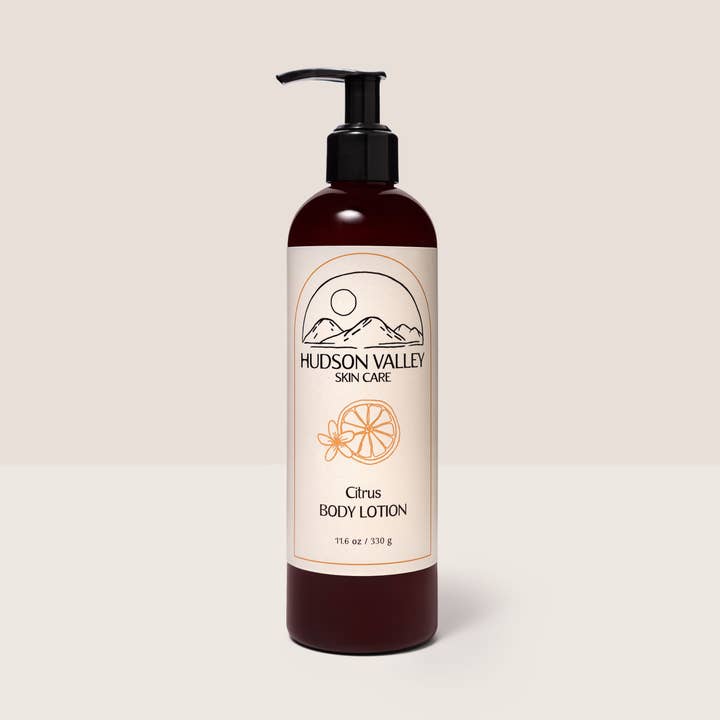 Citrus Body Lotion for wholesale by Hudson Valley Skin Care
