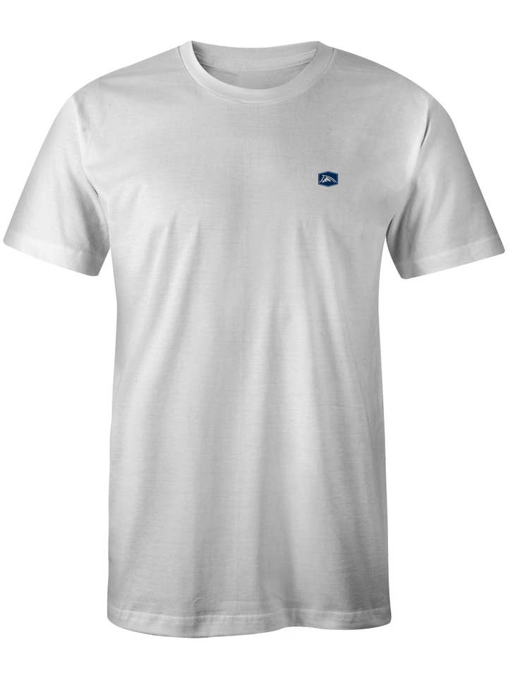 White Distressed American Fish Flag T-Shirt (White) for wholesale on Faire1