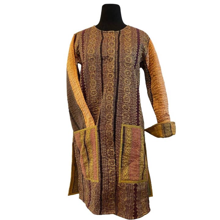 Casaco Kantha de Algodão - Ornamentado por atacado de Harshita's Designs