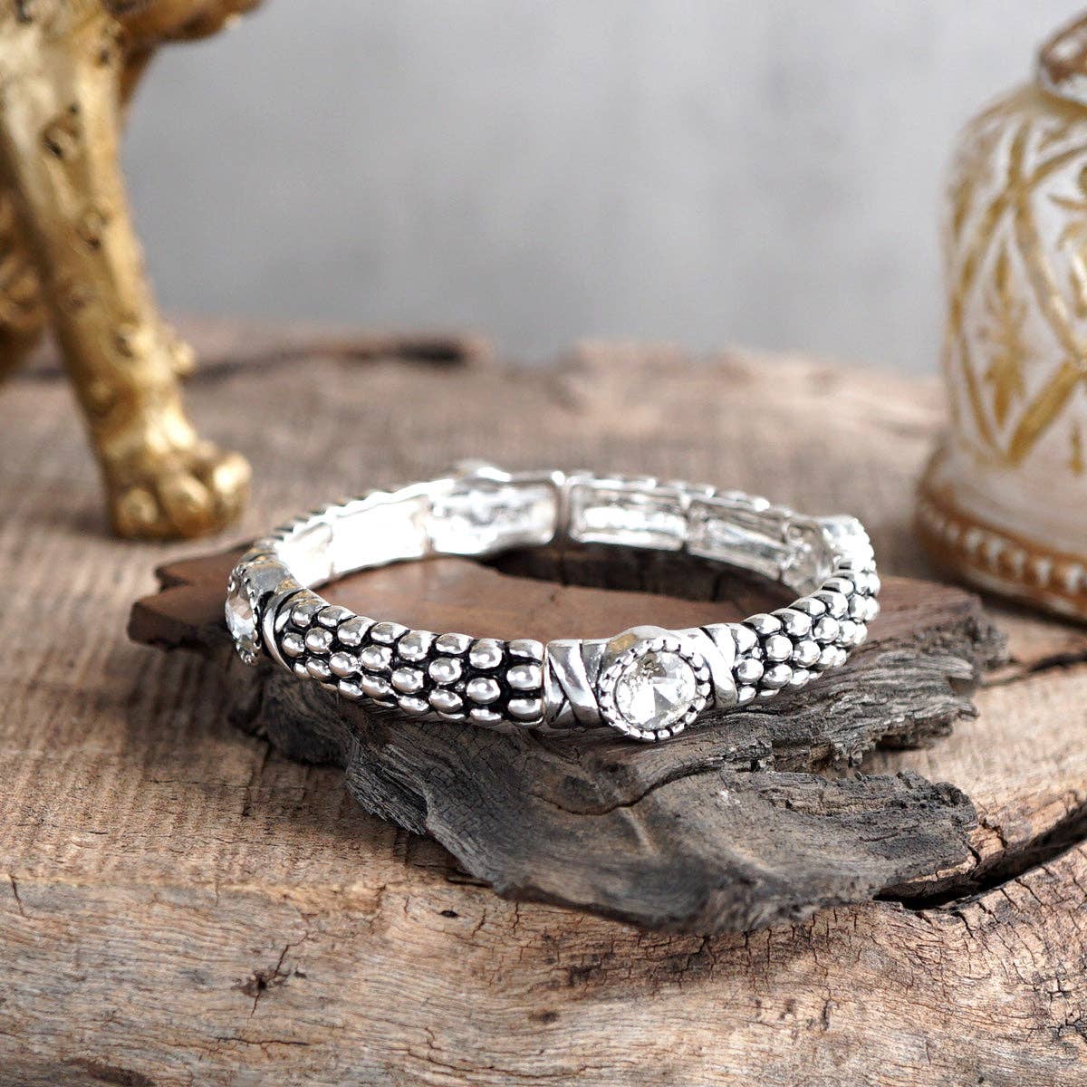 PennyLine inc - Vente Bracelet jonc - Sérénade Argentée – Collection de Bracelets Bohème1