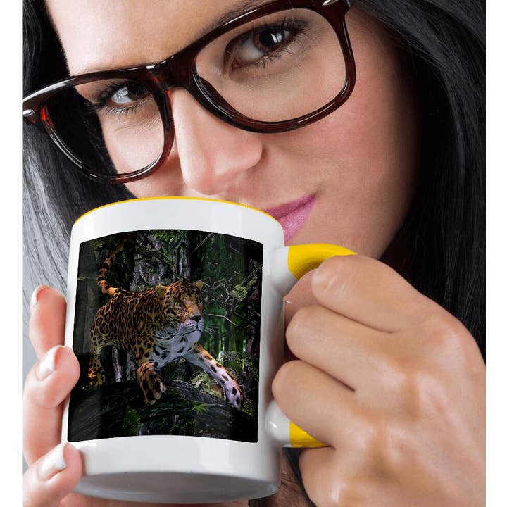 3dRose - Wholesale Coffee Mug - 3dRose, Jaguar in the Jungle, Mug1