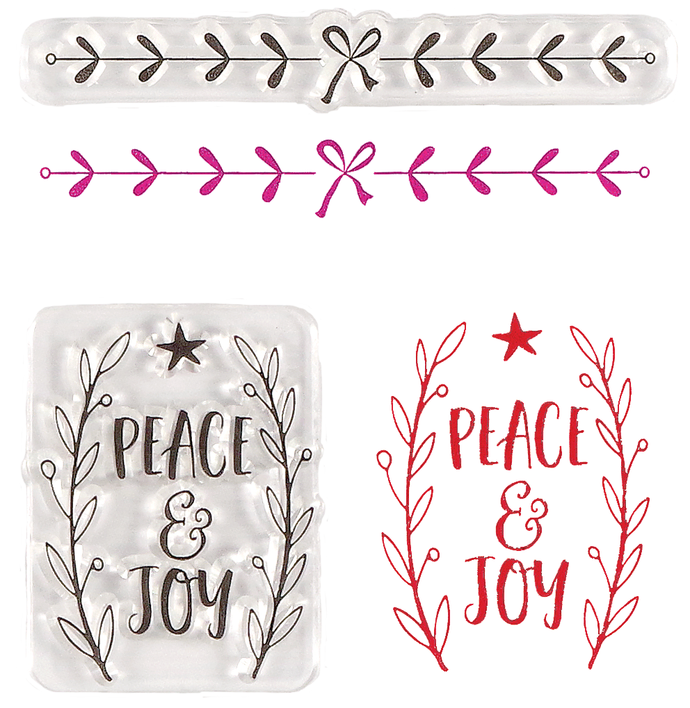 Peter Pauper Press - Wholesale Rubber/Decorative Stamp - Christmas Clear Silicone Stamp Set1