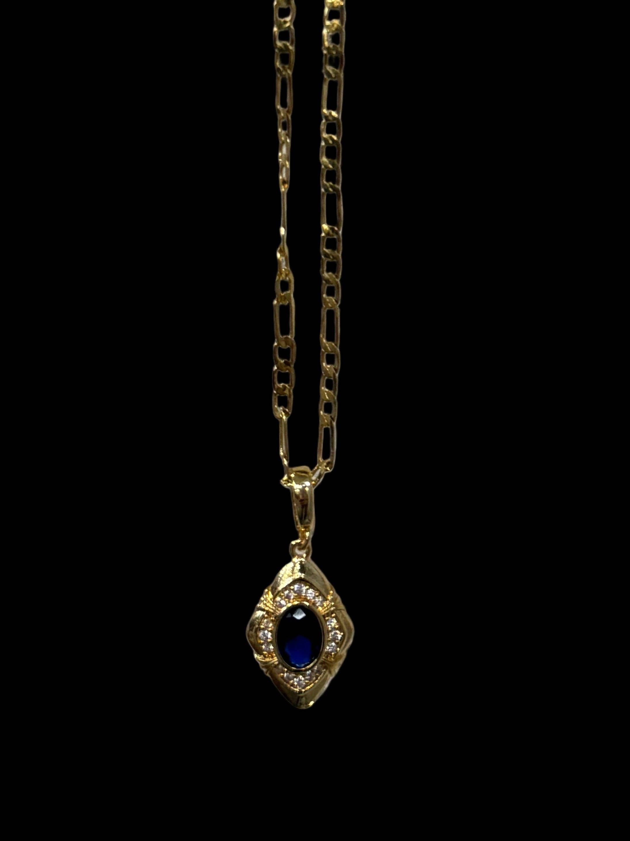 Valiente New York - Wholesale Pendant/Charm Necklace - Blu’ vintage necklace0