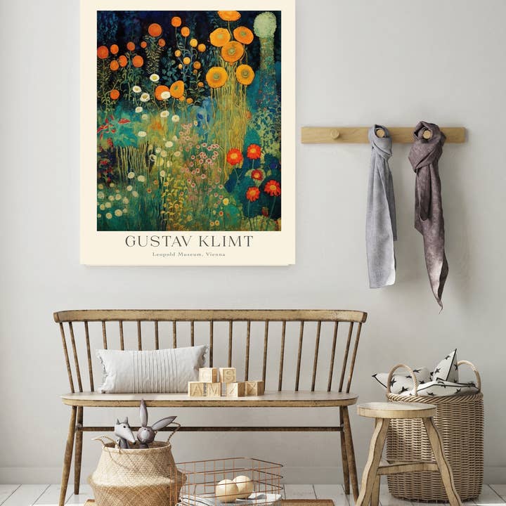 Kumo Art Prints - Wholesale Kunstprint - Gustav Klimt Bloemen Kunstprint1
