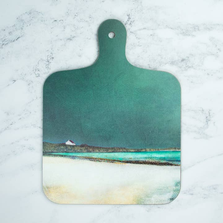 Mini planche à découper Red Croft Barra pour la vente par Cath Waters Scottish Landscapes