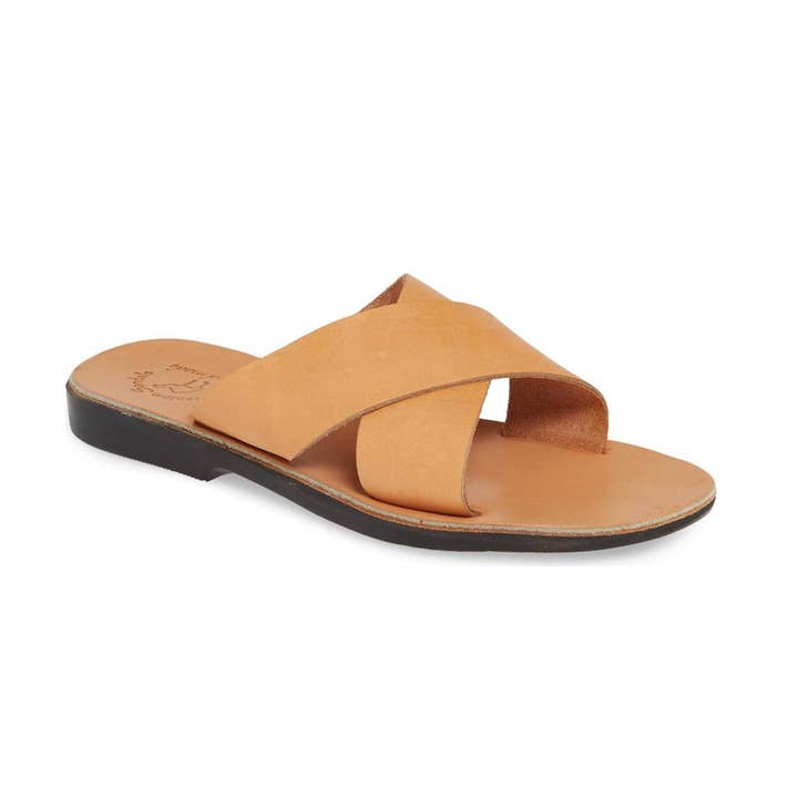 Tan Isla - Slip-On-Sandale aus Veloursleder | Tan für den Großhandel auf Faire