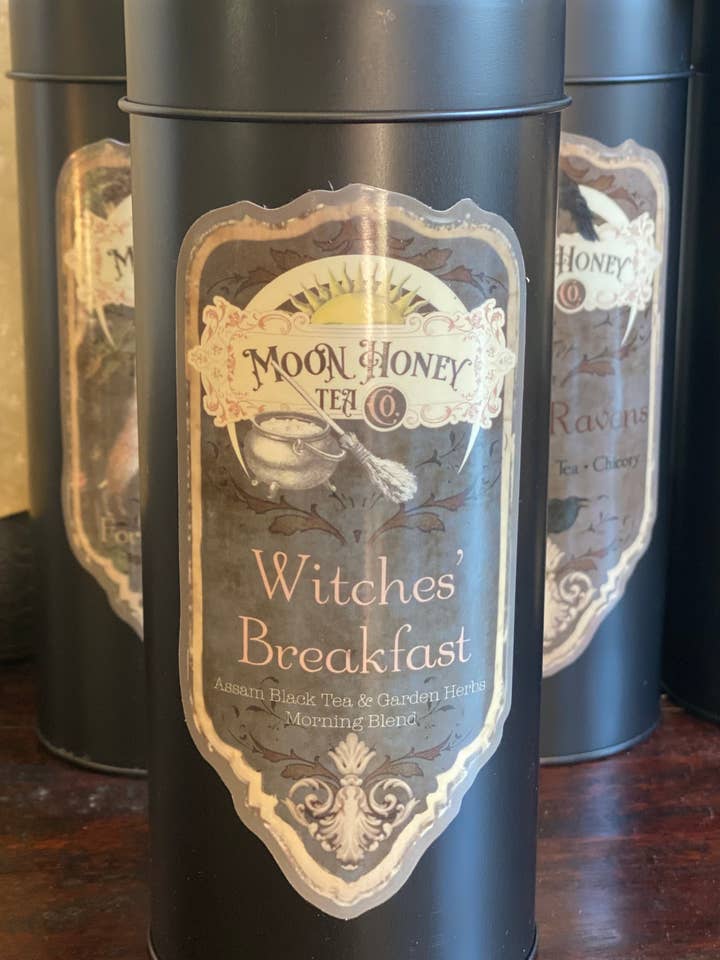 Witches' Breakfast Morning Blend for wholesale by Moon Honey Tea Co.