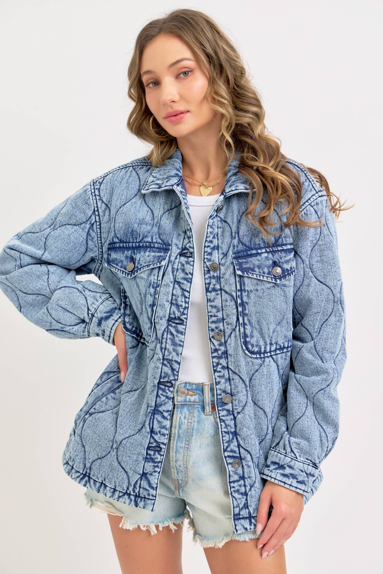 QUILTED DENIM JACKET  for wholesale on Faire12