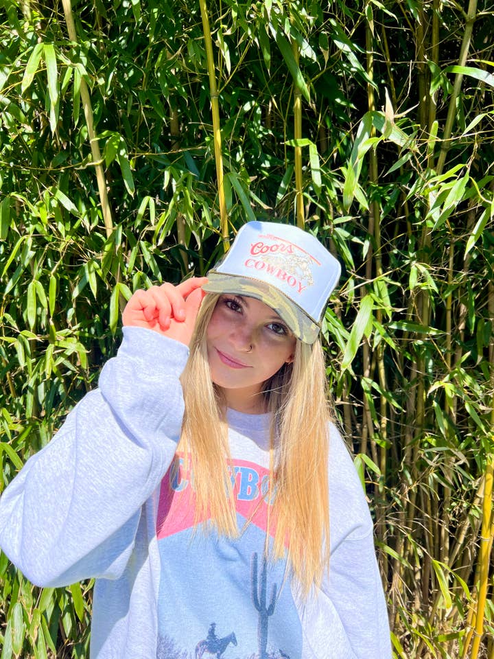 Coors Cowboy Custom Trucker Hat for wholesale by The Vaulty