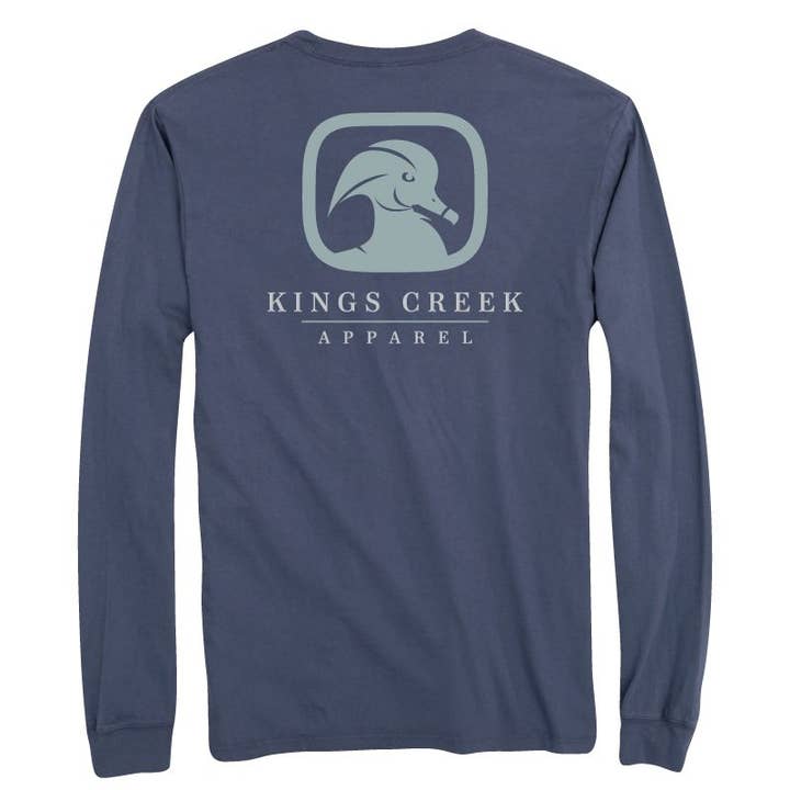 Long Sleeve Logo Tee for wholesale by Kings Creek Apparel
