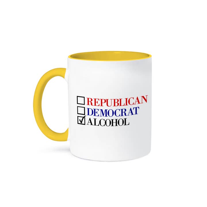 3dRose - Wholesale Coffee Mug - 3dRose, Republican Democrat Alcohol, Mug