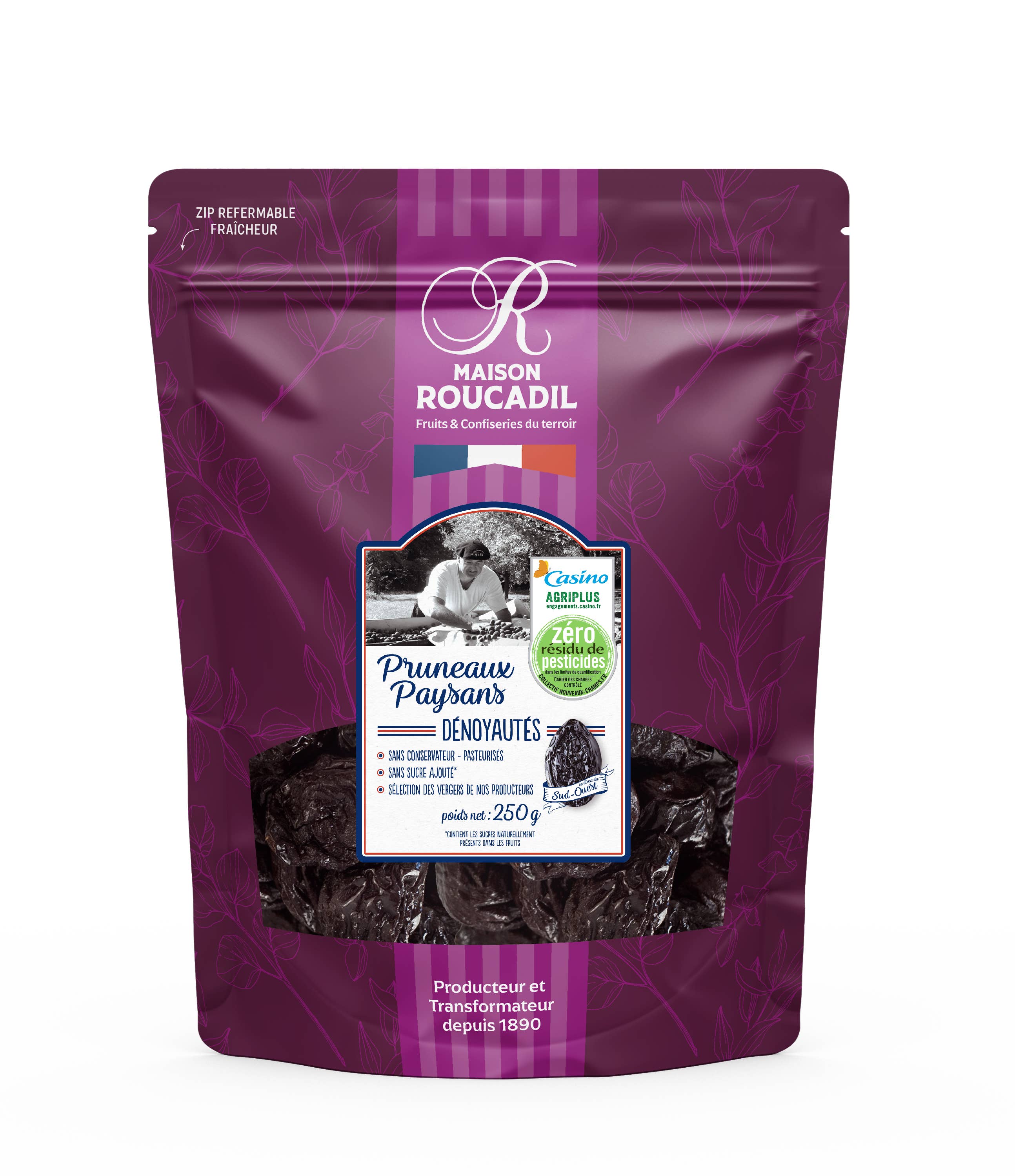 Maison Roucadil - Wholesale Dried/dehydrated fruit - Pitted soft prunes Zero pesticide residues