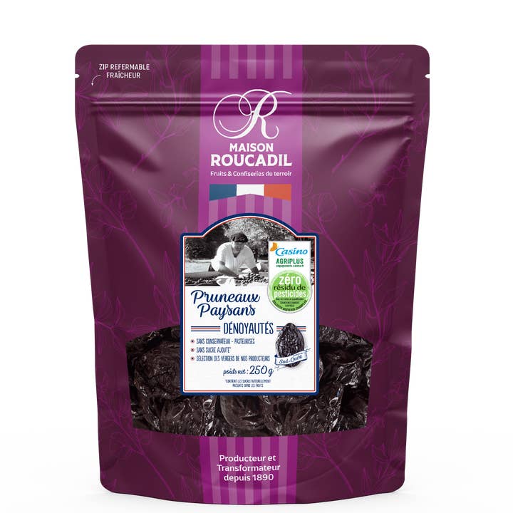 Pitted soft prunes Zero pesticide residues for wholesale by Maison Roucadil