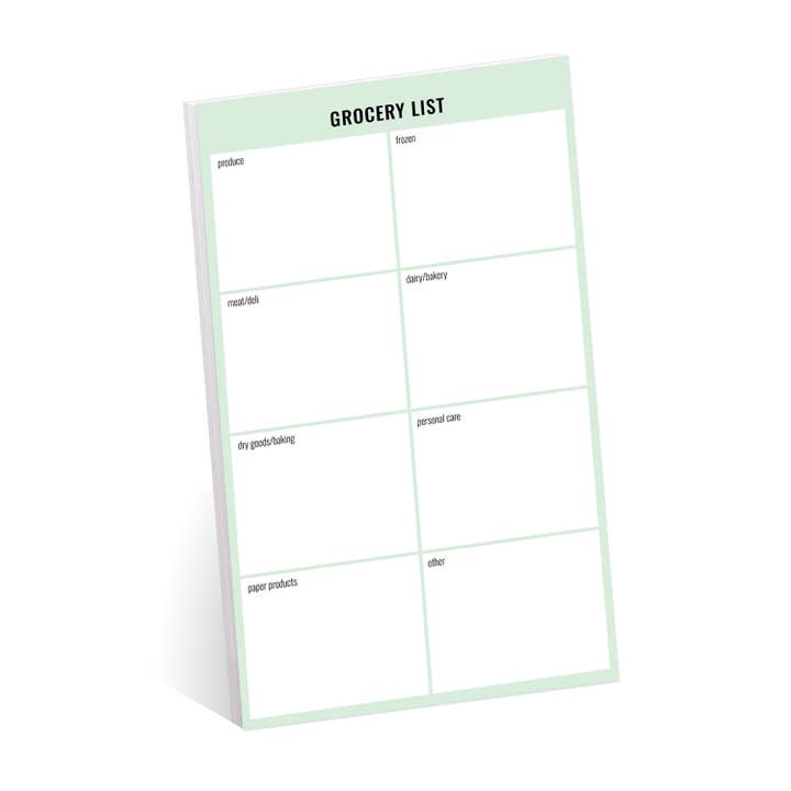 Modern Grocery List Sticky Note Pad - 3M Post-it Notes for wholesale by Gotcha Covered