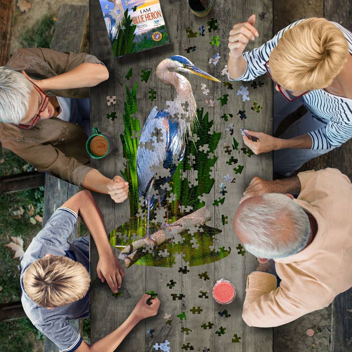 Madd Capp Games & Puzzles - Wholesale Puzzle - Adult - I AM BLUE HERON 300 piece jigsaw puzzle gift2